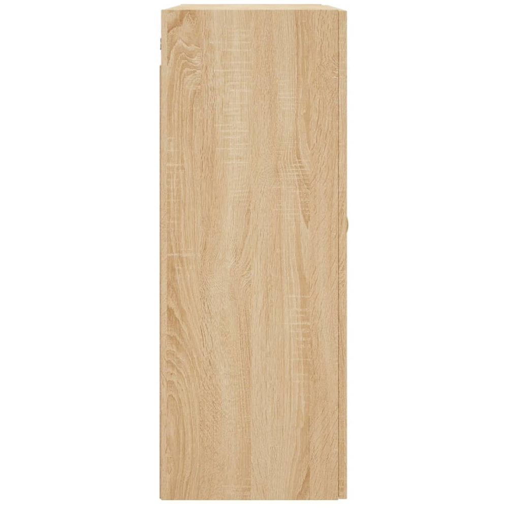 vidaXL 2 Door Sonoma Oak Wall Mounted Storage Cabinet 2 Pack Image 7