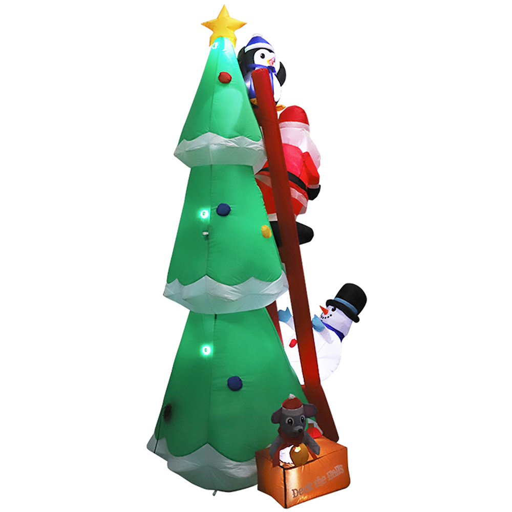 Living and Home Inflatable Santa Snowman and Penguin Model LED Christmas Decoration 5.9ft Image 4