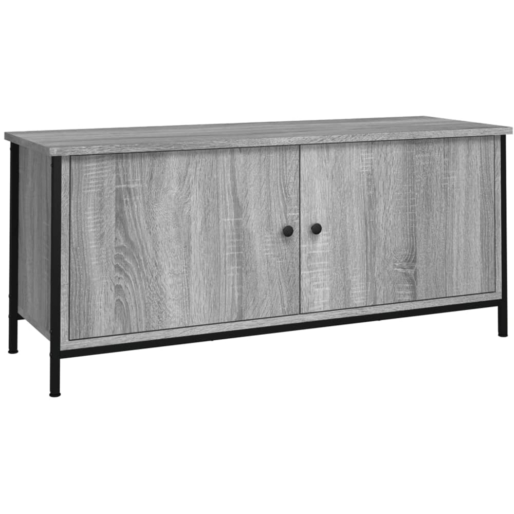 vidaXL 2 Door Grey Sonoma TV Cabinet Image 2