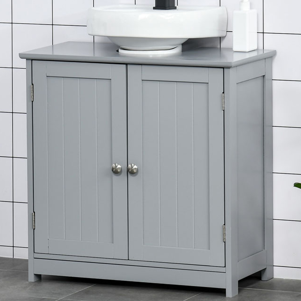 Kleankin Vanity Cabinet Grey Image 1