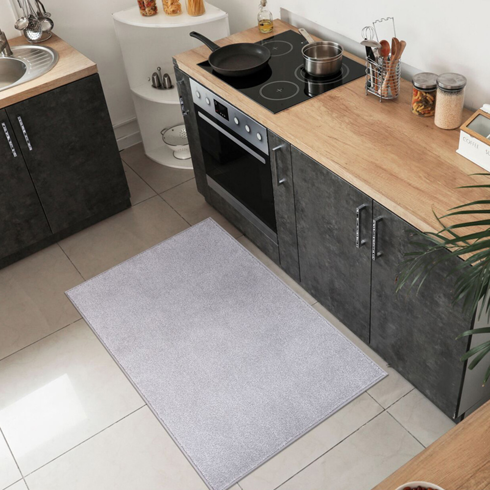 Seattle Washable Rug - Silver / 160cm Image 2