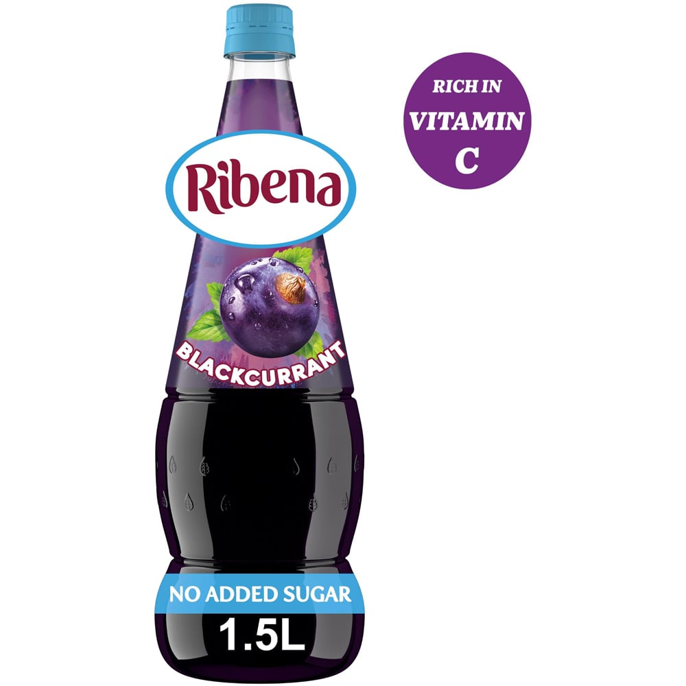 Ribena Blackcurrant Squash No Added Sugar 1.5L Image 2