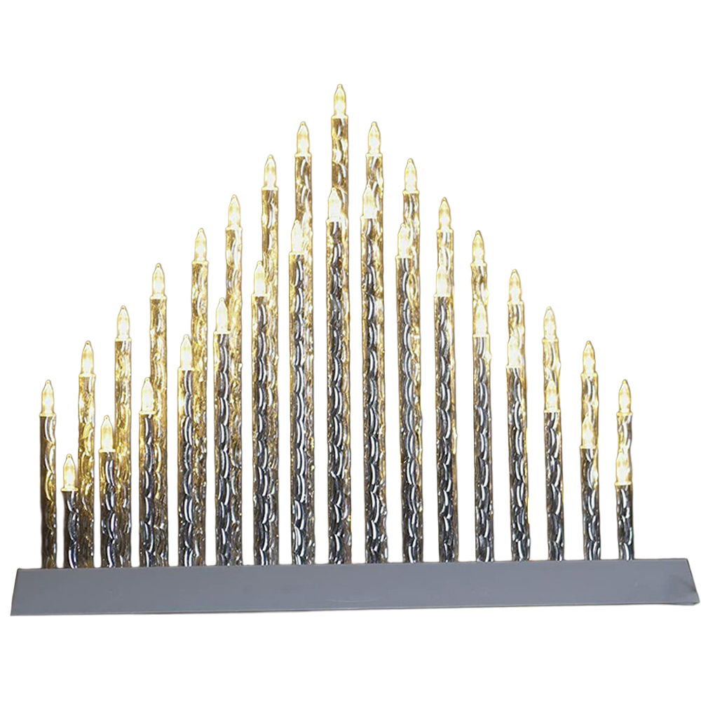 Marco Paul 33 Light Aluminium Candle Bridge Image 1