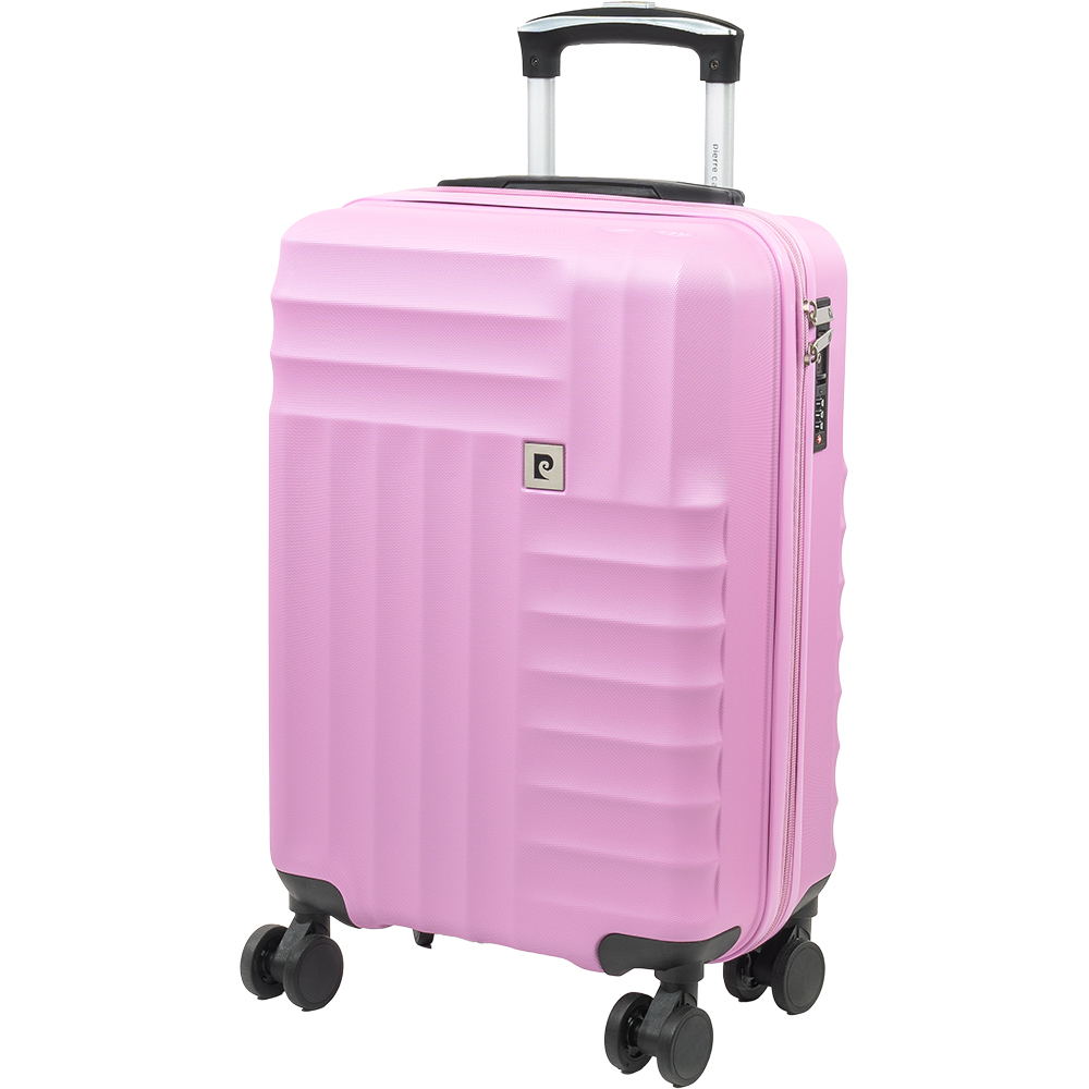 Pierre Cardin Small Pink Trolley Suitcase Image 1