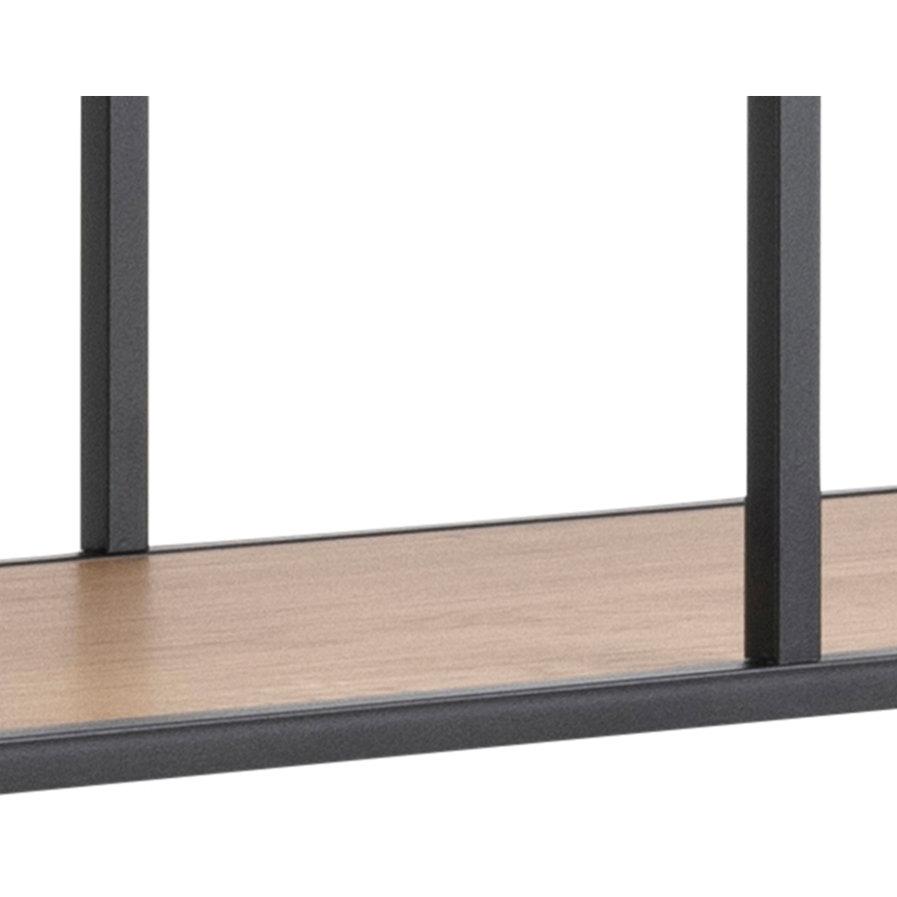 Florence Seaford 5 Shelf Black and Oak Bookcase Image 7