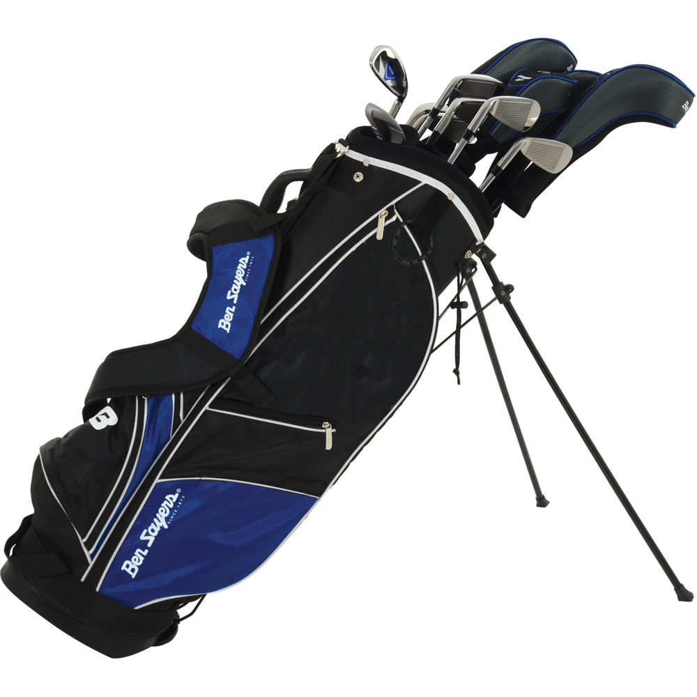 Ben Sayers One Length M8 Package Set with Blue Stand Bag Graphite Steel MRH Image 1