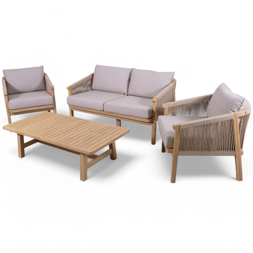 Royalcraft Roma 4 Seater Double Lounge Set with Coffee Table Image 2