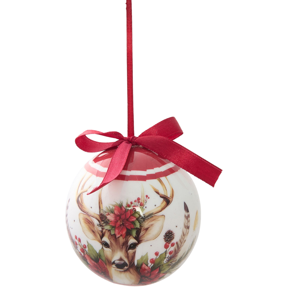 Pack of 4 Vintage Christmas Baubles Image 3