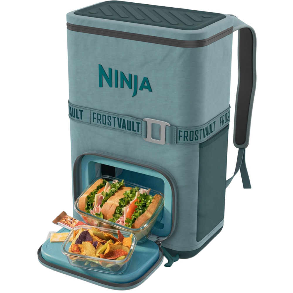 Ninja Outdoor FrostVault Go FF124EUUKTL Green 17L 24-Can Backpack Soft Cooler with Cold Dry Zone Image 2
