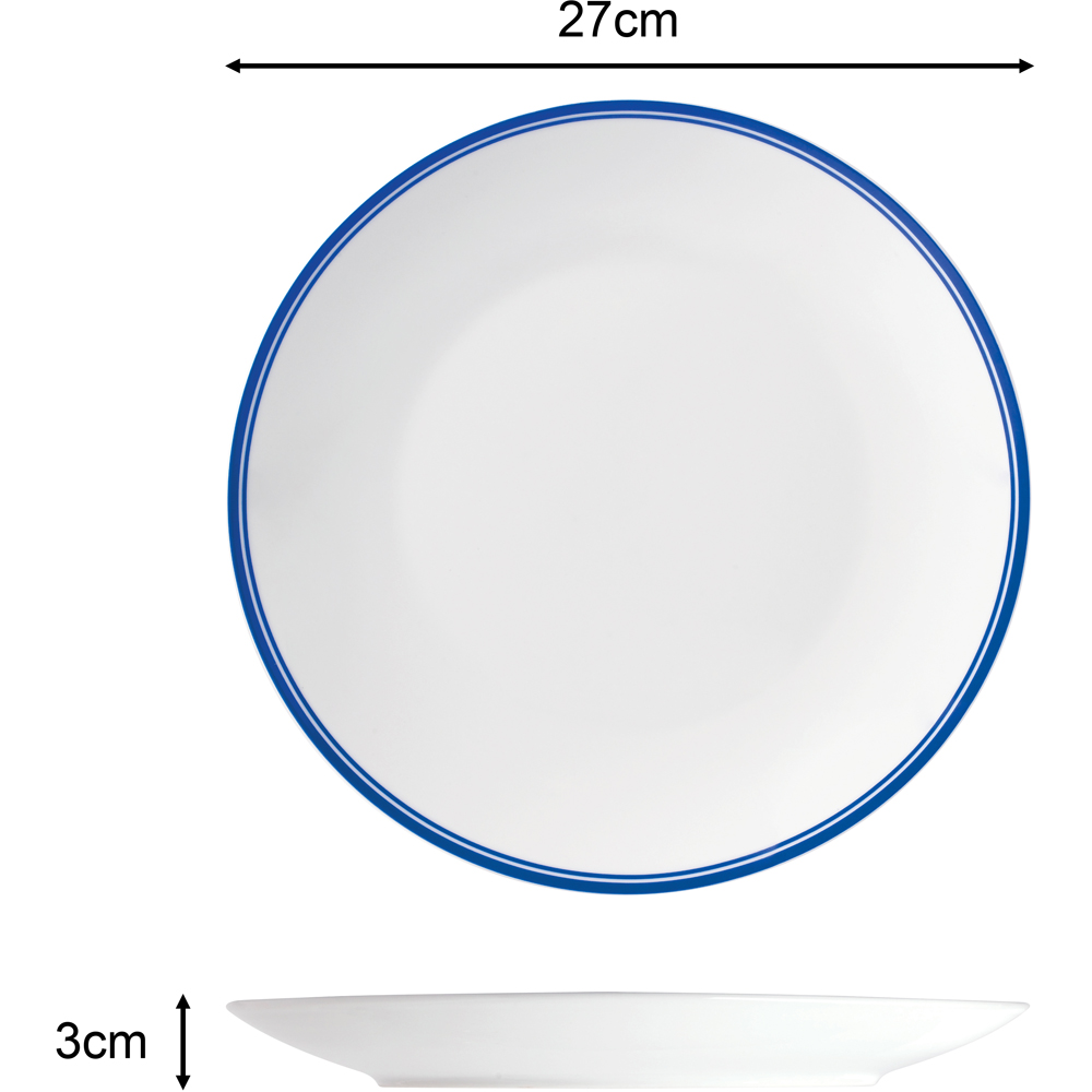 Waterside St Ives Blue and White 16 Piece Dinner Set Image 7