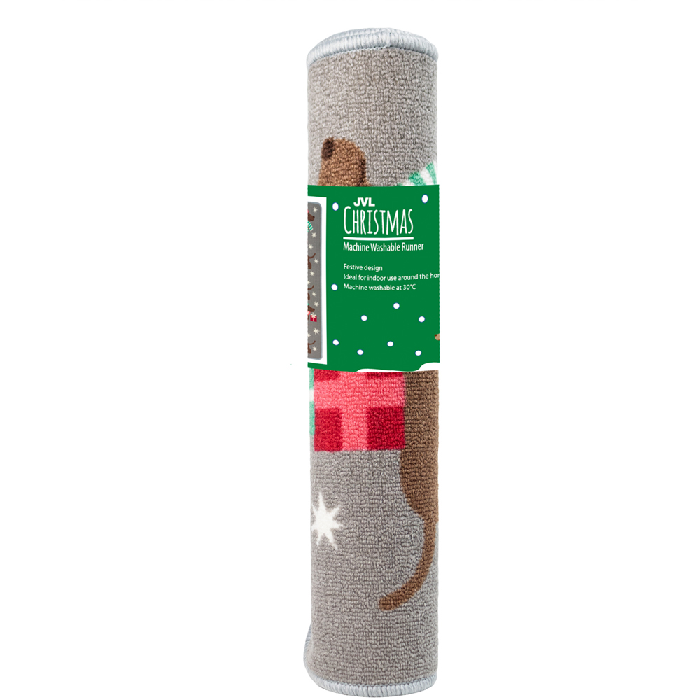 JVL Premium Christmas Doggy Gifts Nylon Pile Washable Runner 50 x 150cm Image 7