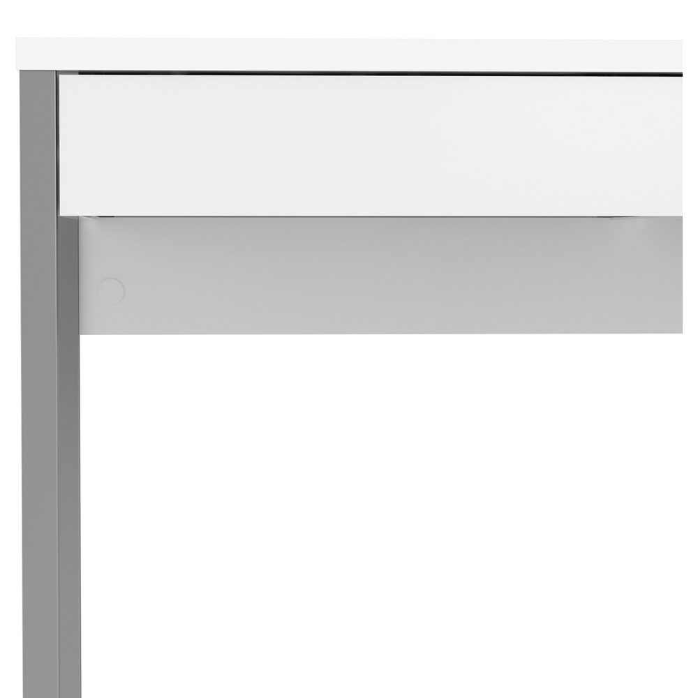 Florence Function Plus 2 Drawer Desk White High Gloss Image 7