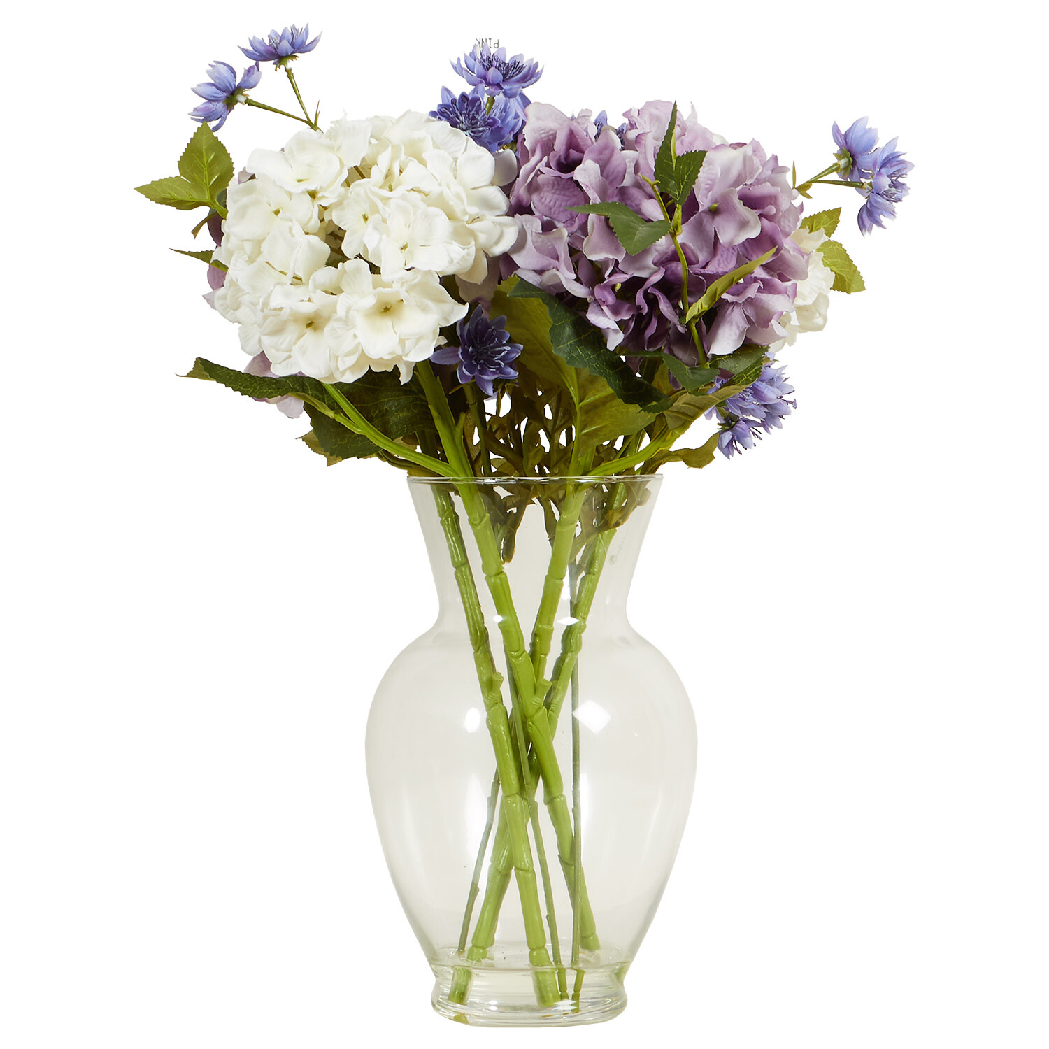 Purple Hydrangea Vase Arrangement - Purple Image 2