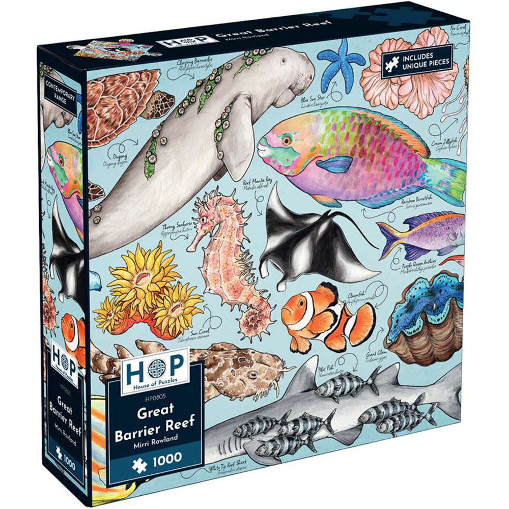 The House of Puzzles Great Barrier Reef 1000 Piece Jigsaw Puzzle Image 2