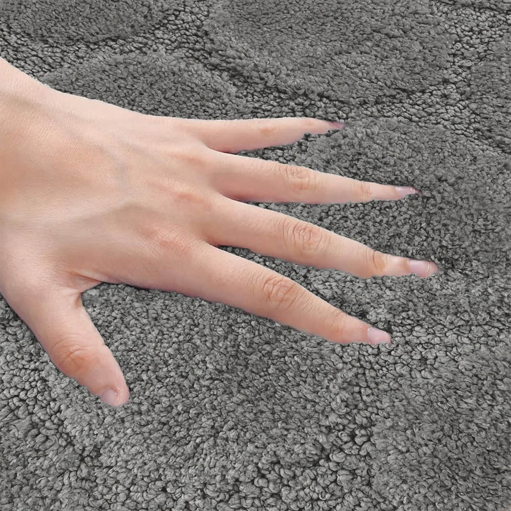 Velosso Cobla Charcoal Bath Mat Set Image 4