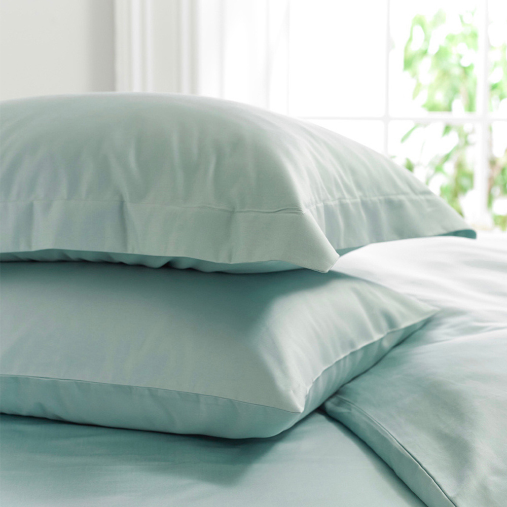 TLC Oxford Duck Egg 200TC Pillowcase Single Pack Image