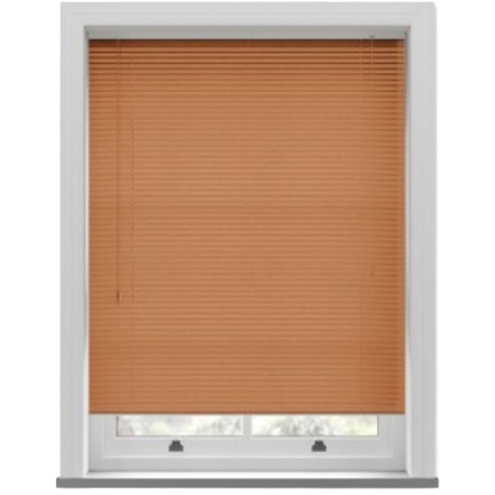 New Edge Blinds Wood Grain PVC Venetian Blind Cherry 70cm Image 2