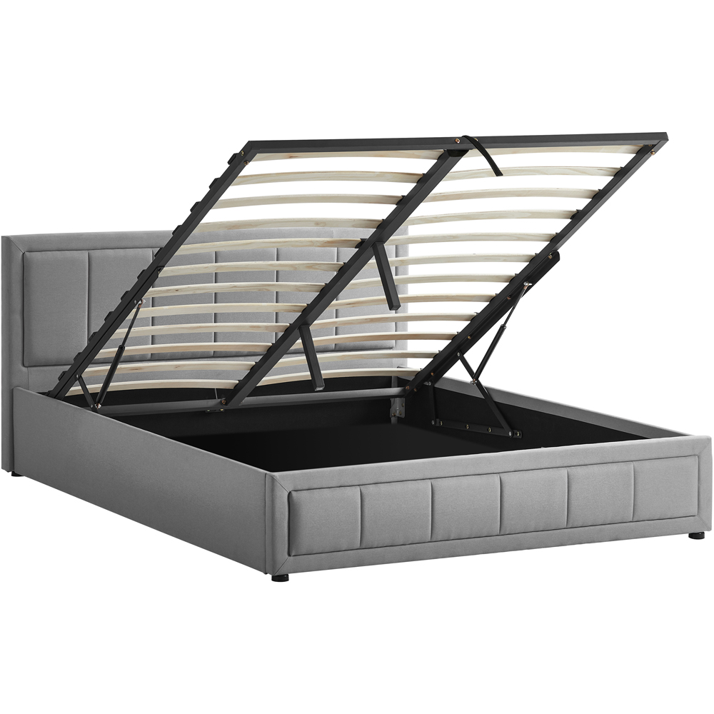 Vida Designs Vanita King Size Light Grey Ottoman Bed Image 2
