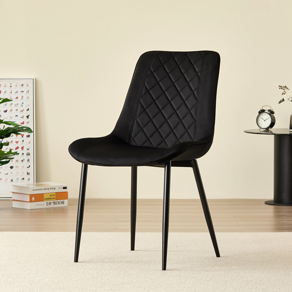 Indoor Living Miami Amelia 4 Seater Dining Set Black Image 5