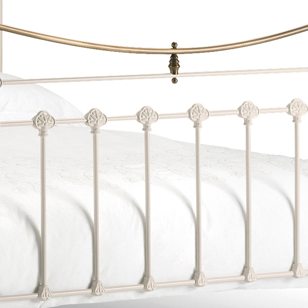 Julian Bowen Victoria King Size Stone White Bed Image 5