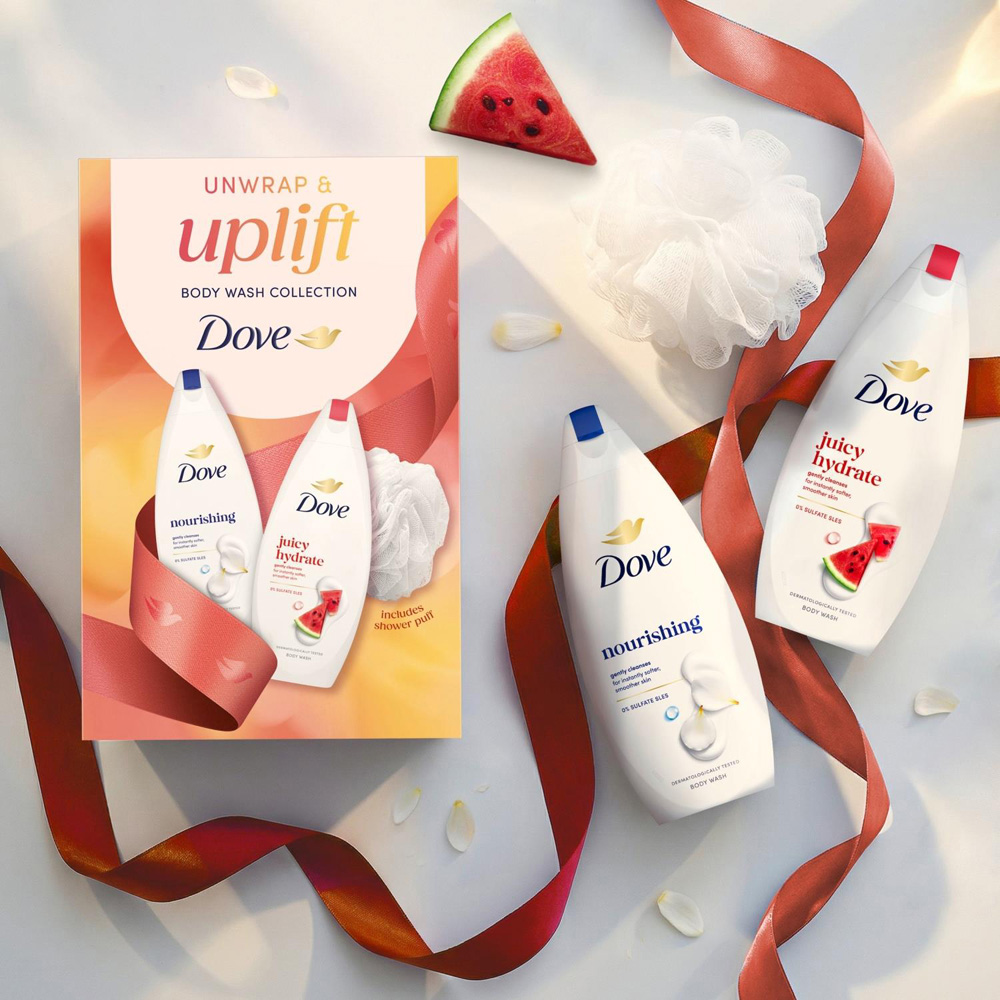 Dove Unwrap and Uplift Body Wash Collection Gift Set 2 Piece 2 Pack Image 4