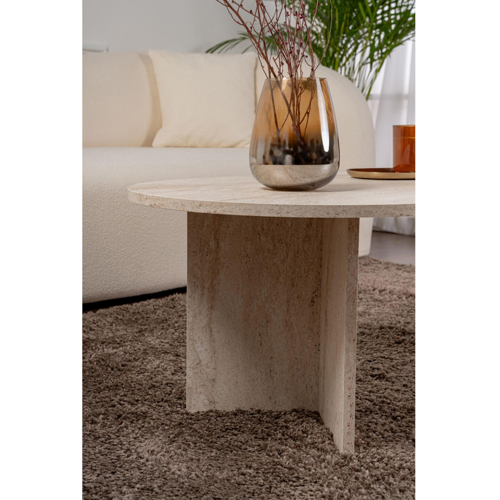 Decortie Sable Travertine Coffee Table Image 3