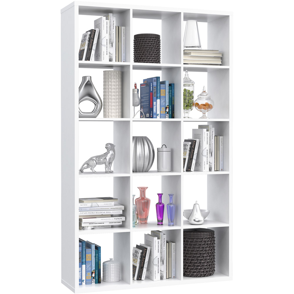 Florence Mauro Multi Shelf Matt White Bookshelf Image 6