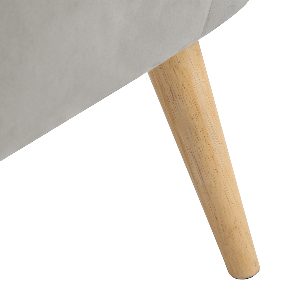 Shaun Grey Velvet Accent Chair Image 7