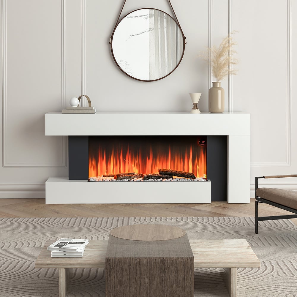 Living and Home Freestanding Electric Fireplace 2000W Image 8