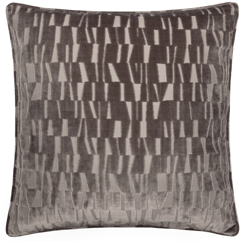 Paoletti Manhattan Mink Velvet Cushion 50 x 50cm Image 1