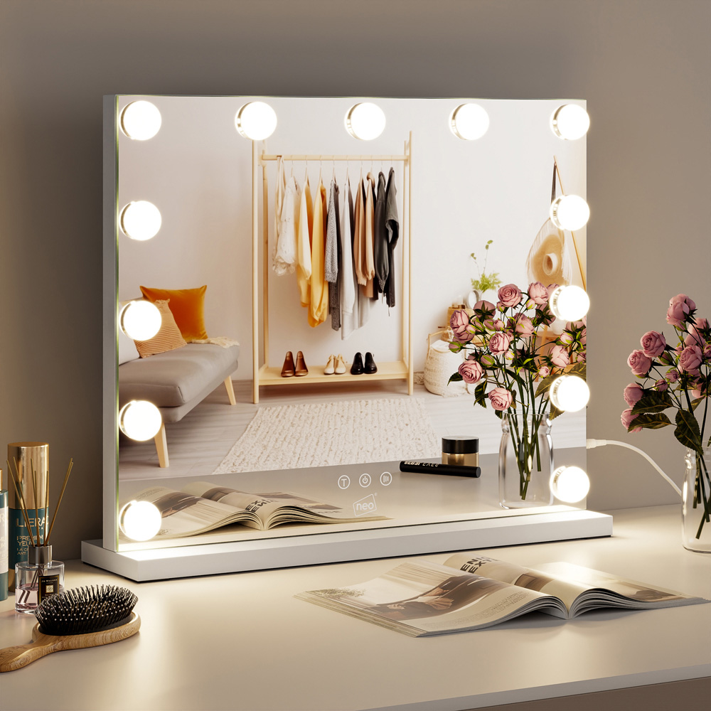 Marco Paul Neo LED Wall Mounted Hollywood Vanity Touch Mirror Image 5
