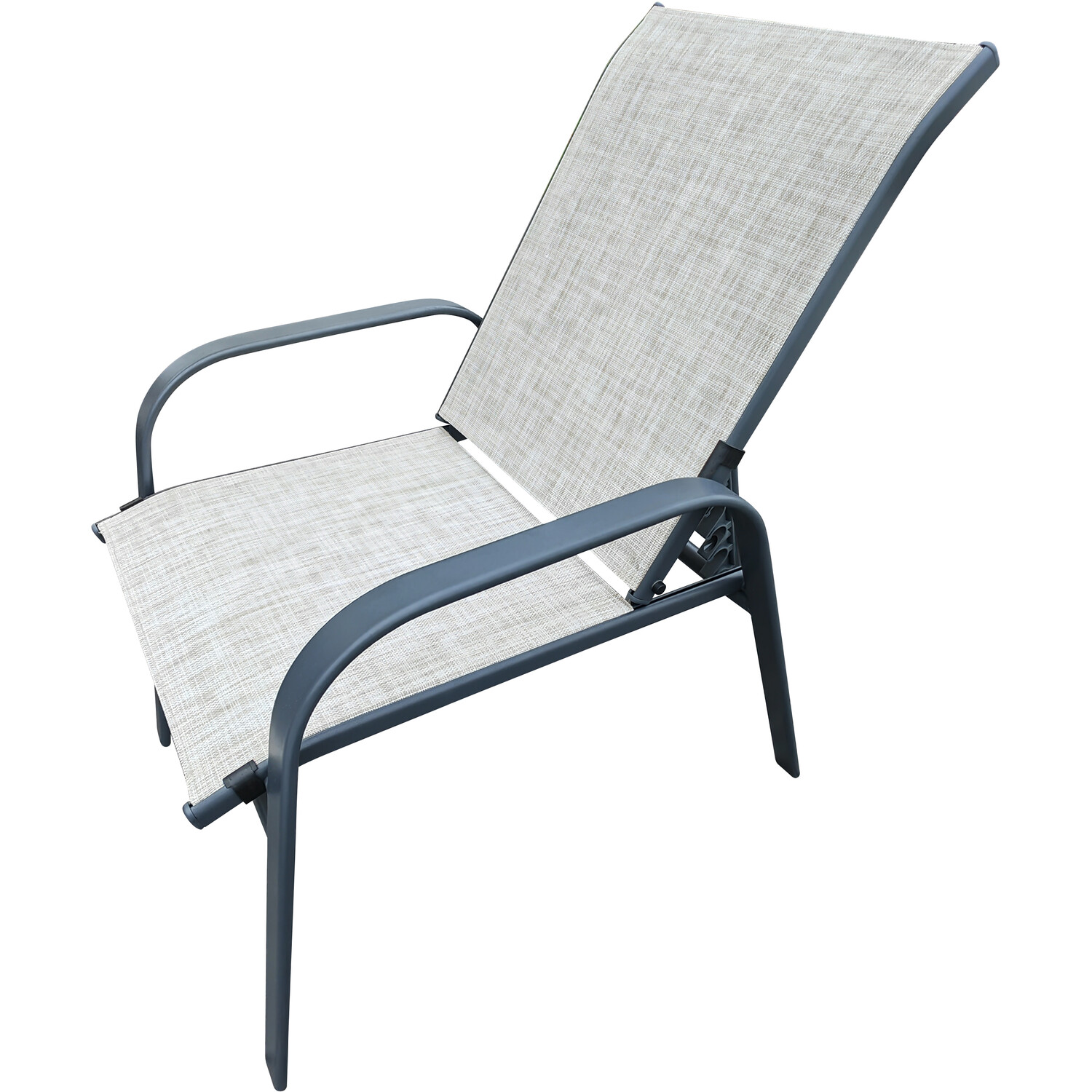 Outdoor Essentials Porto 6 Seater Textilene Dining Set Grey Image 3