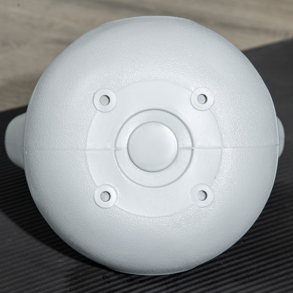 SPORTNOW Yellow and Grey Kettle Bell with Handle 4kg Image 3