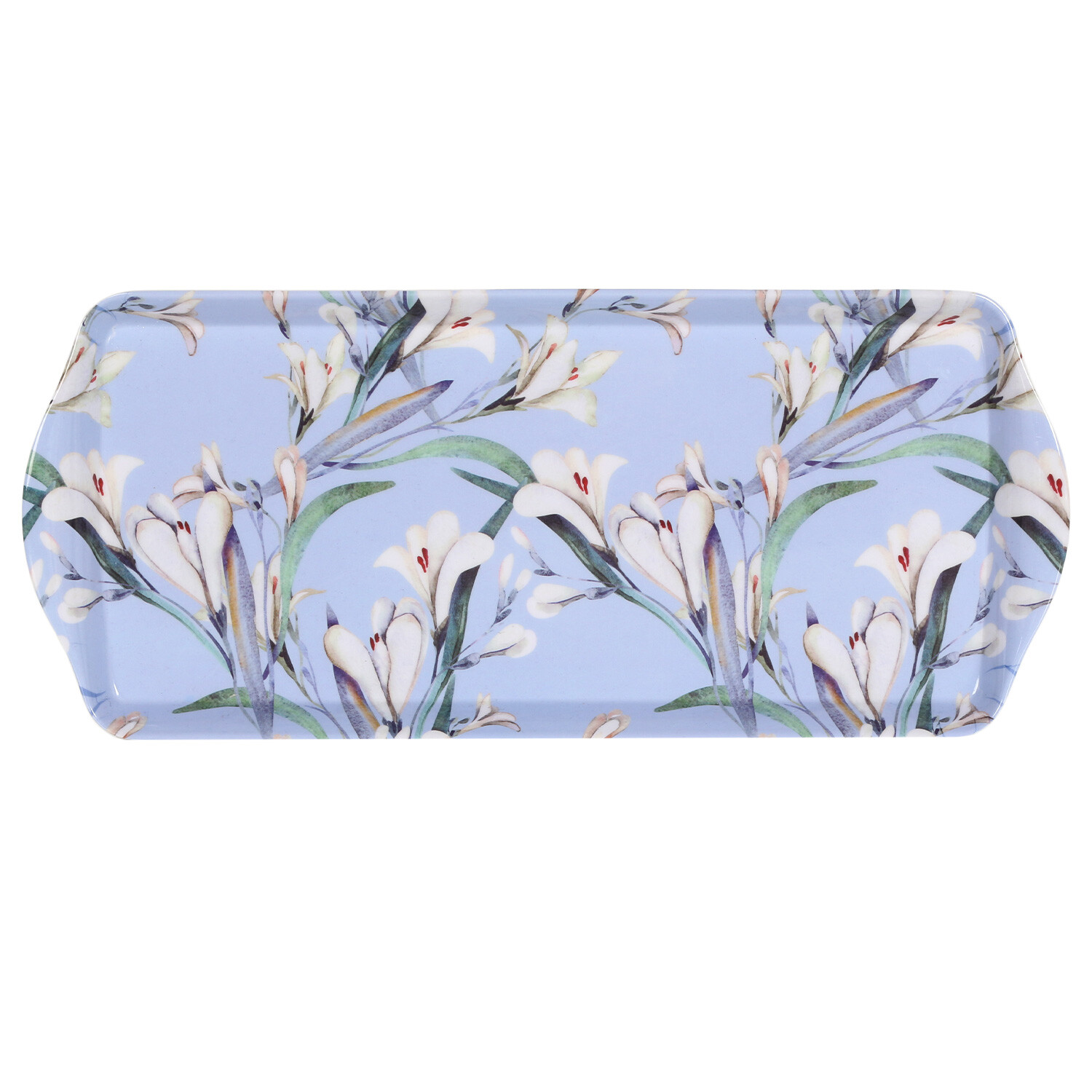Blue Lily Tray - Blue / Drinks Tray Image