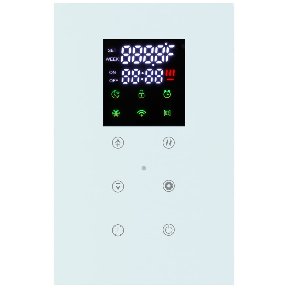 TCP White Smart Glass Panel Heater 1500W Image 4