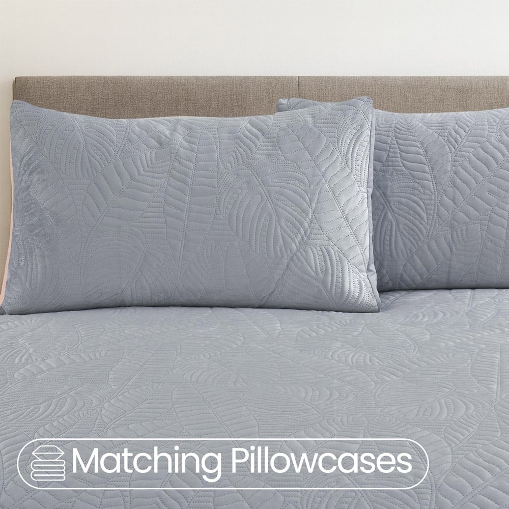 Velosso Single Silver Savannah Velvet Duvet Set Image 3