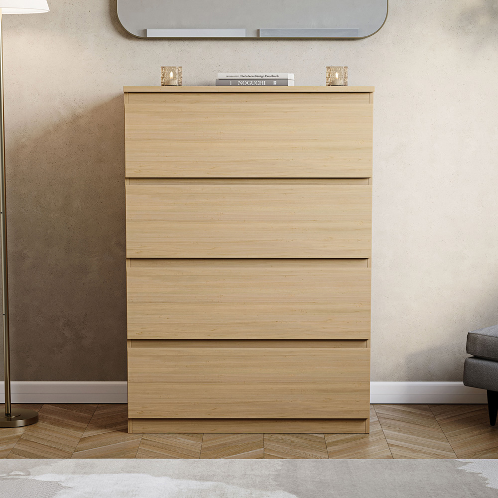 VIDA DESIGNS Denver 4 Drawer Pine Chest of Drawers Image 4