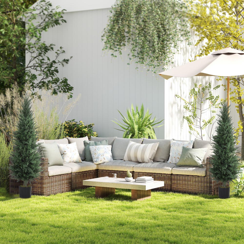 Portland Artificial Cypress Plant in Pot 120cm 2 Pack Image 4