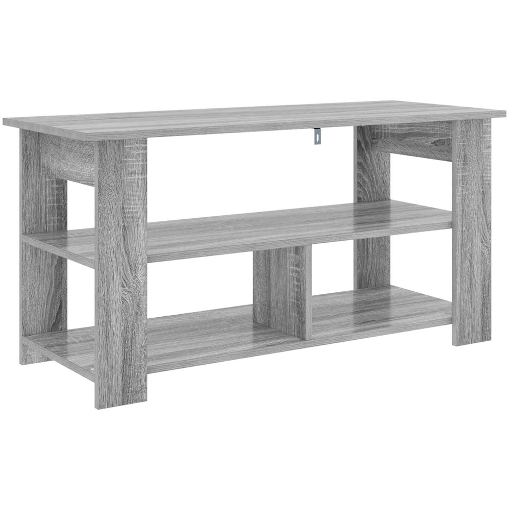 vidaXL 3 Shelf Grey Sonoma TV Stand Image 4