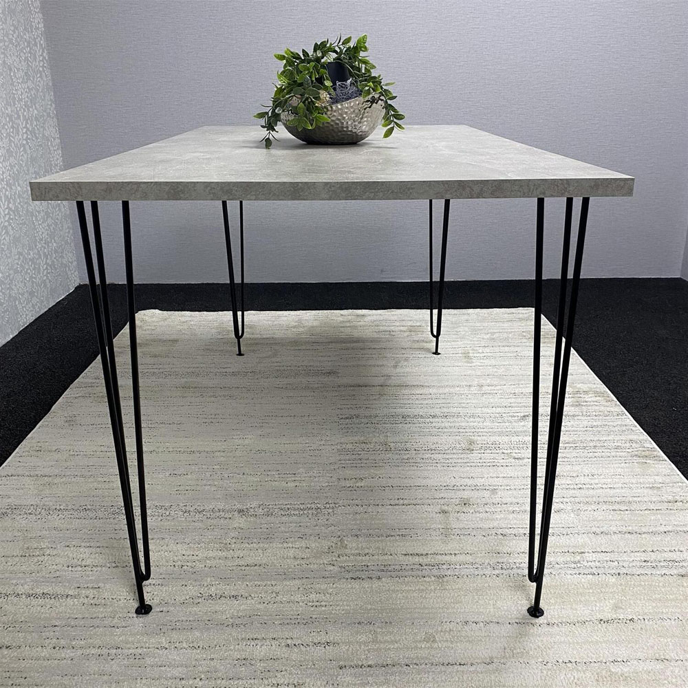 Kosy Koala Light Stone Grey Rectangular Dining Table Image 4