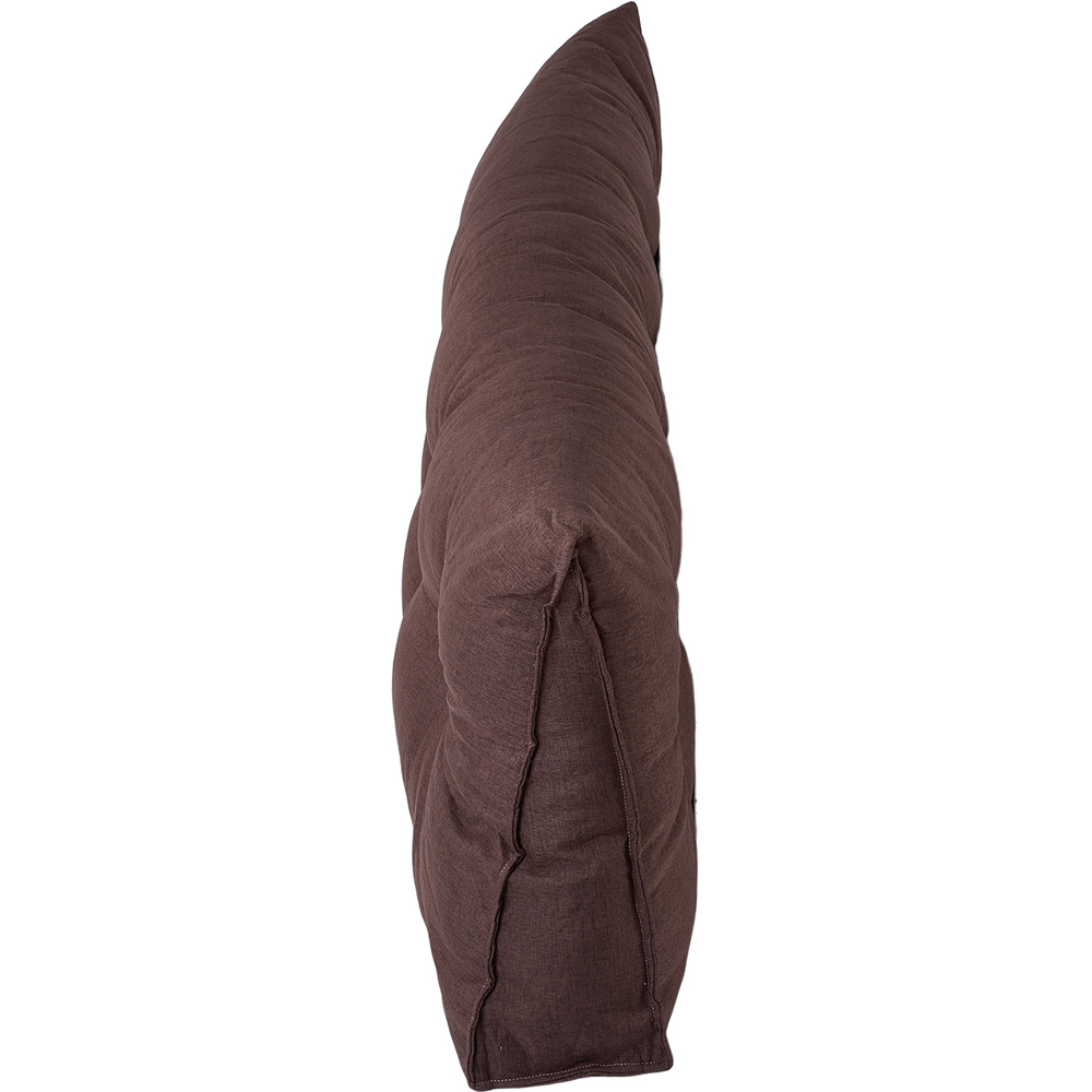 Living and Home Brown Washable Wedge Headboard Pillow with Side Pocket 50 x 150cm Image 4