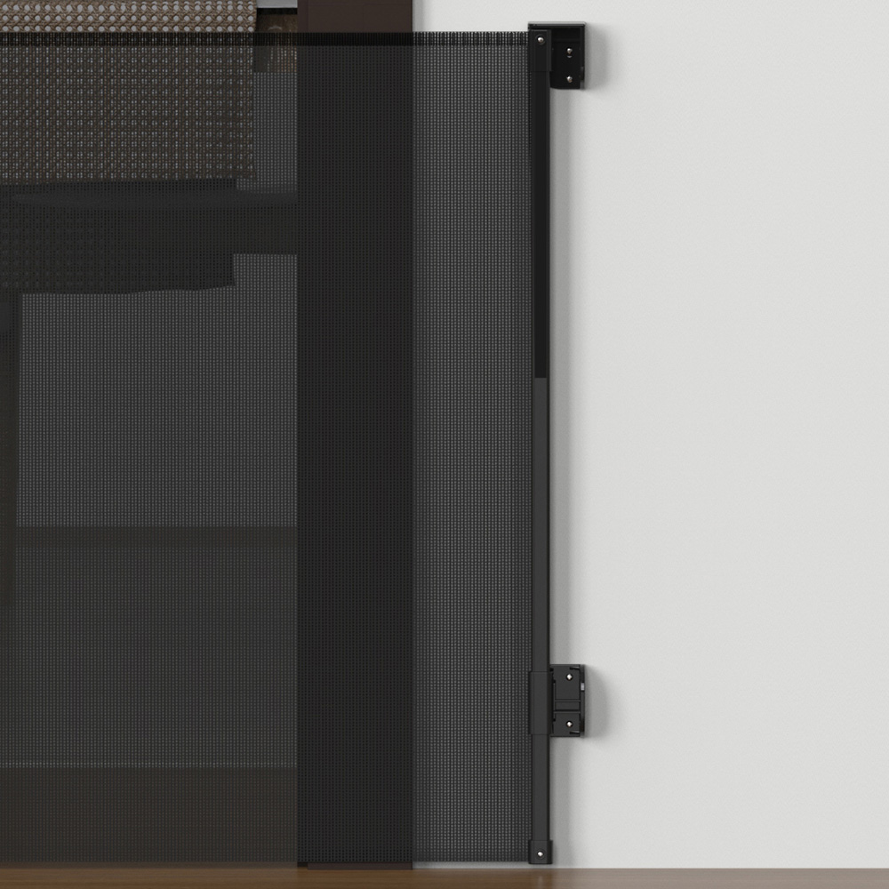 Living and Home Black Retractable Baby and Pet Gate Image 7