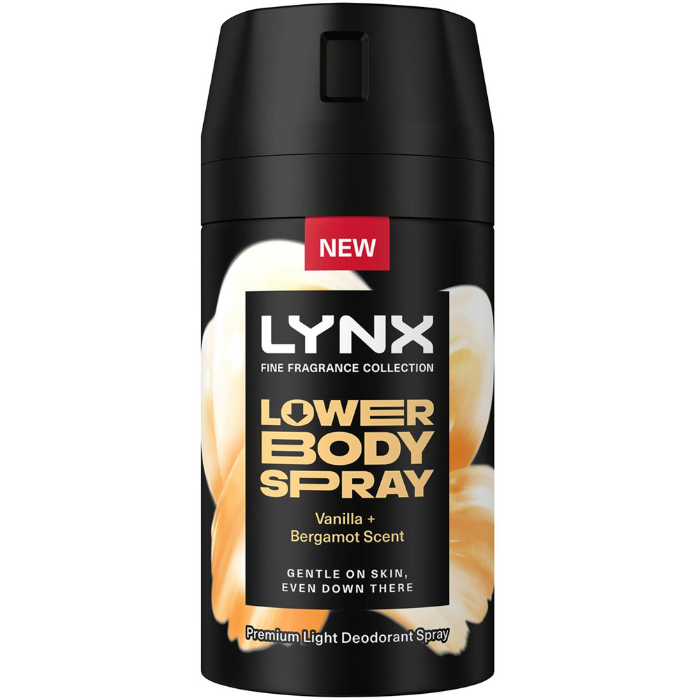 Lynx Vanilla and Bergamot 72H Freshness Aluminium-Free Lower Body Spray 100ml 6 Pack Image 2