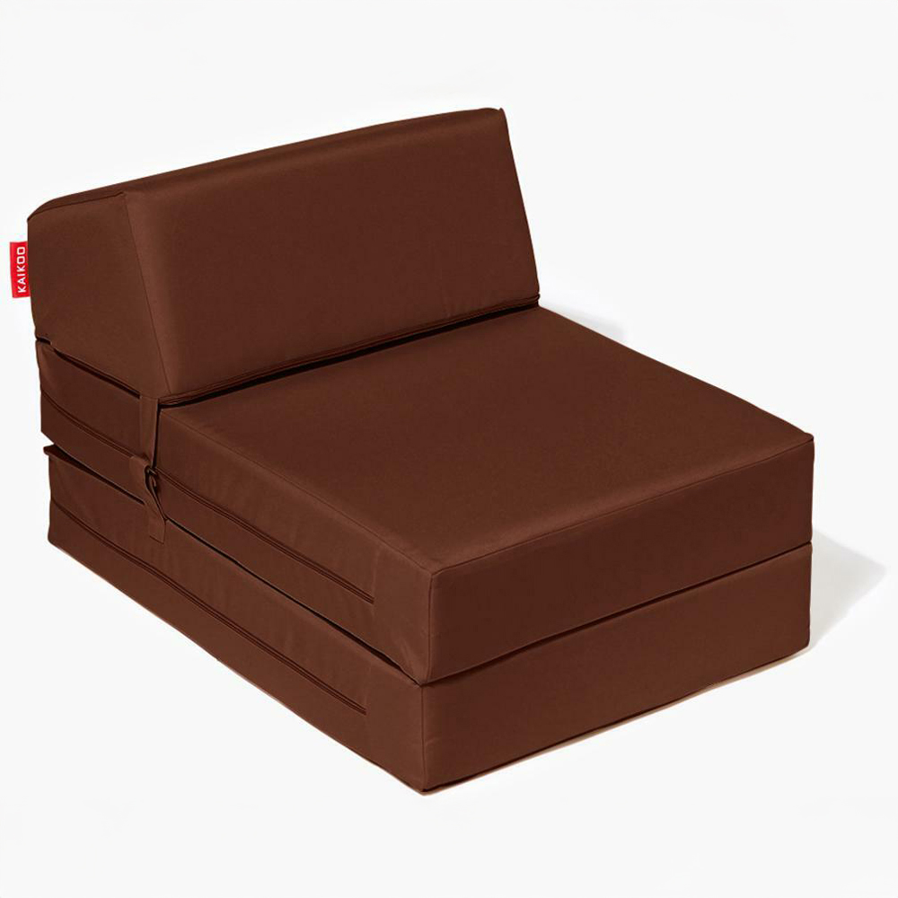 Kaikoo Single Chocolate Foldable Bed Image 3