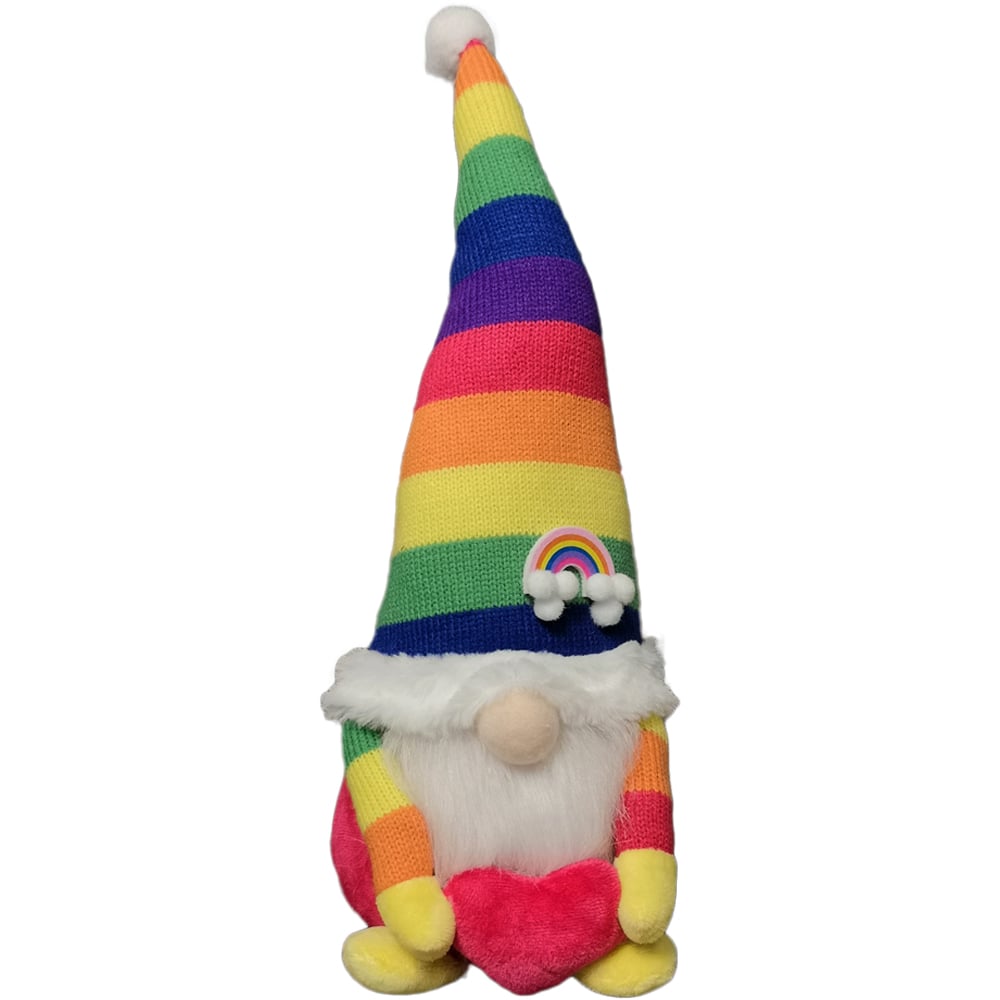 Samuel Alexander Rainbow Plush Sitting Gonk Christmas Decoration 39cm Image 1