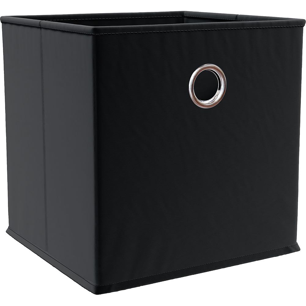 Vida Designs Durham Black Cube Storage Basket Image 1