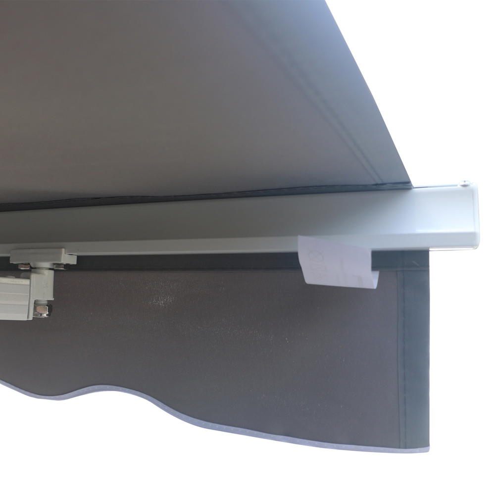 Outsunny Grey Manual Retractable Awning 3 x 2.5m Image 3