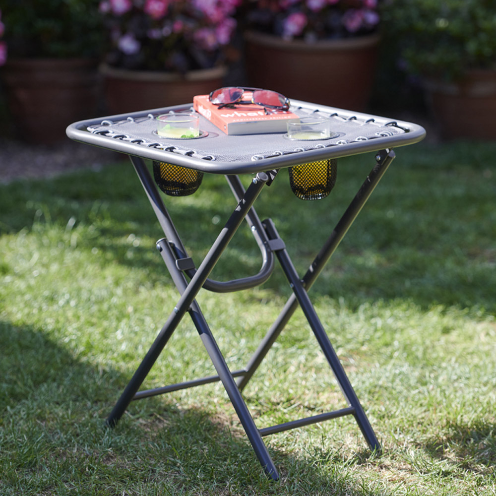 Wilko Folding Table with Cup Holders Wilko