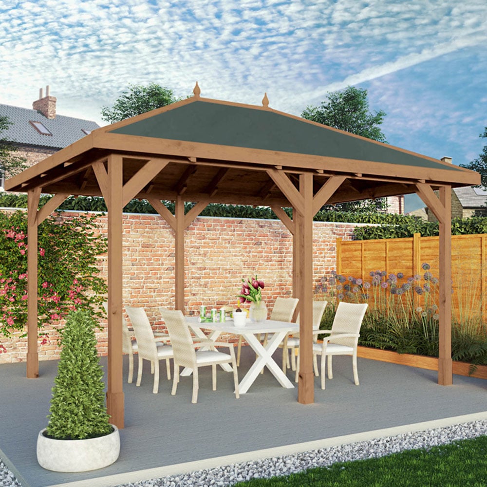 Mercia 3 x 4m Pressure Treated Traditional Gazebo Image 1