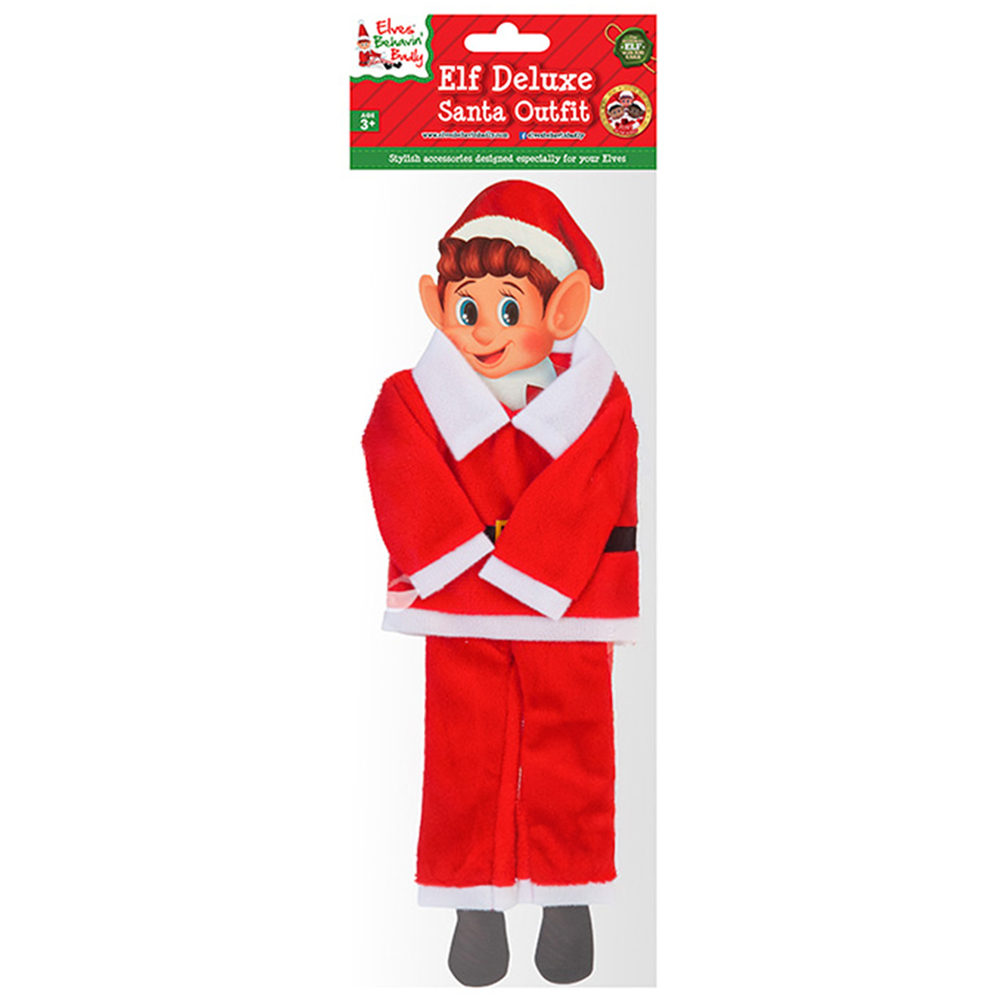 Elf Plush Santa Outfit Image 1